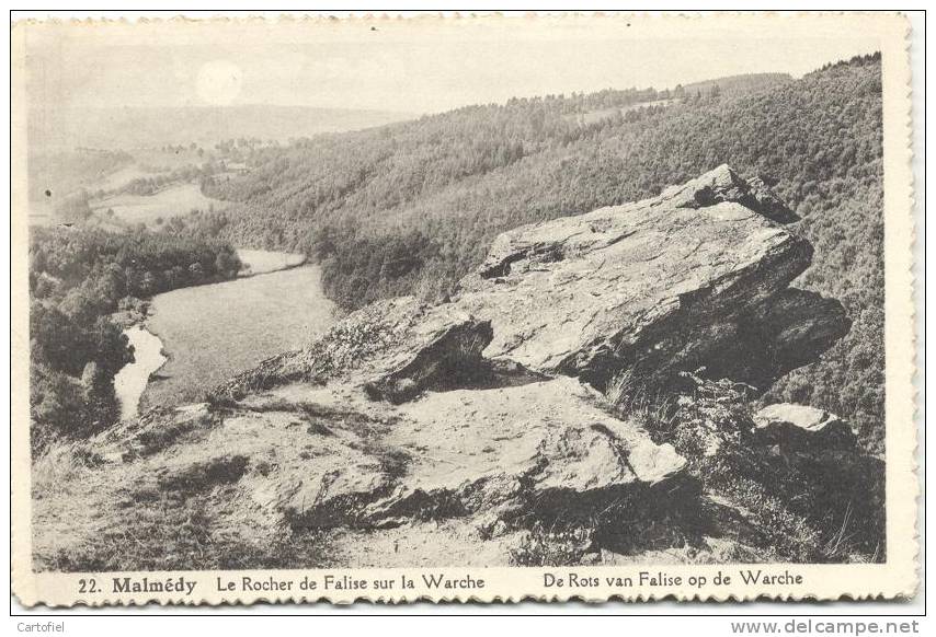 MALMEDY- LE ROCHER DE FALISE SUR LA WARCHE - Malmedy