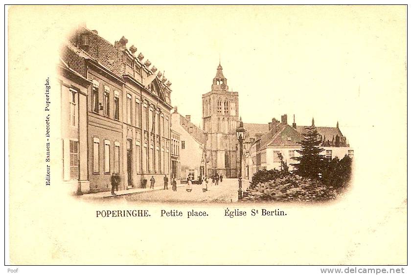 Poperinge / Poperinghe : Petite Place--Eglise St. Bertin - Poperinge