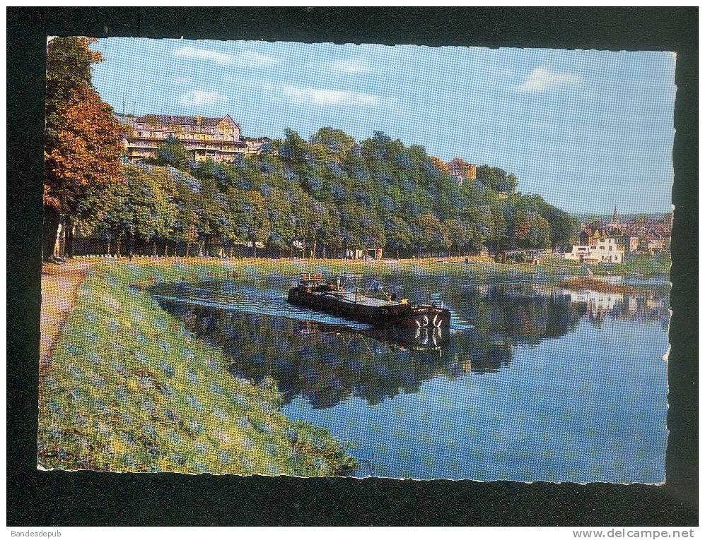 CPSM - Fumay (08) - La Meuse Et Hôtel Des Roches ( Péniche Ed. GALLOIS ) - Fumay