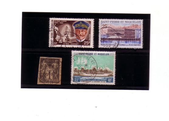 BEAUX TIMBRES ST PIERRE ET COLONIE GENERALE    COTE:68 EUROS - Collezioni & Lotti