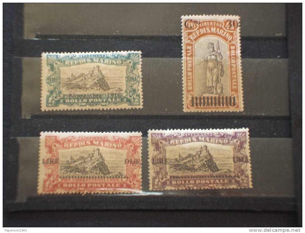 SAN MARINO-1924 PRO COMBATTENTI 4v. - NUOVI (++). - Unused Stamps