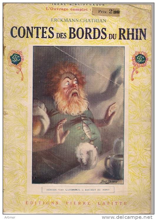 ERCKMANN - CHATRIAN - CONTES DES BORDS DU RHIN - LAFITTE -  Sans Date - Contes