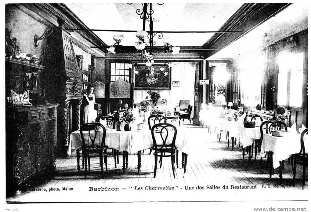 BARBIZON - ´´Les Charmettes´´ Une Des Salles Du Restaurant - Barbizon