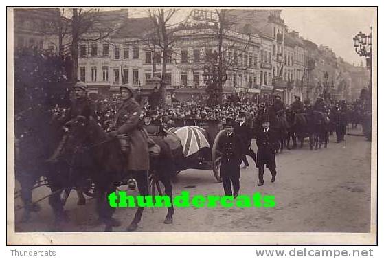 CARTE DE PHOTO FOTO KAART FUNERAILLE CORTEGE PROCESSION NIEUPORT ST GEORGES ANTWERPEN ANVERS - A Identifier