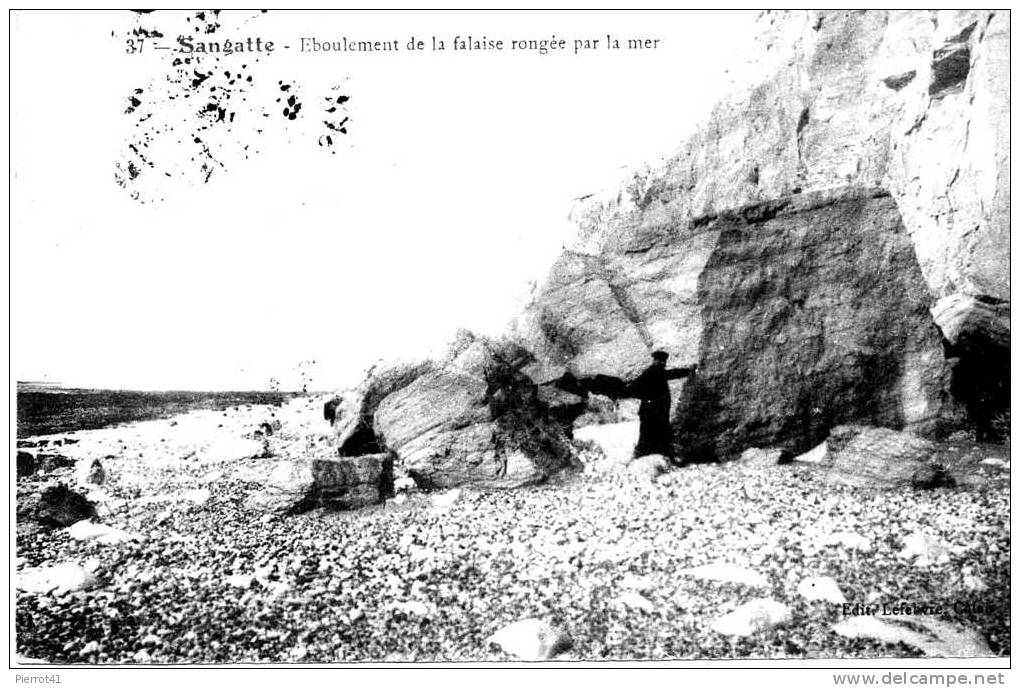 Eboulement De La Falaise Rongée Par La Mer - Sangatte