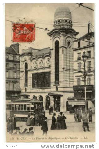 ROUEN - LA PLACE DE LA REPUBLIQUE - L´ALHAMBRA - Rouen