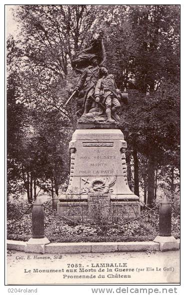 Lamballe - Le Monument Aux Morts De La Guerre - Promende Du Château  : Achat Immédiat - Lamballe