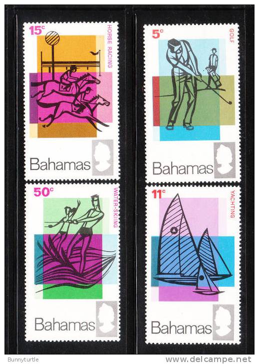 Bahamas 1968 Tourist Publicity Golf Yatching Horse Racing Water Skiing MNH - Bahamas (1973-...)