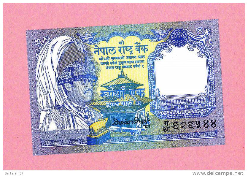 Billet De Banque Nota 1 Roupie Banknote Bill NEPAL - Népal