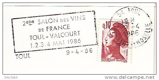 1986 France 54 Tuol-Valcourt Salon Des Vins  Wine Festival Vineyard Wines Vini Enologia Vigneti - Vins & Alcools