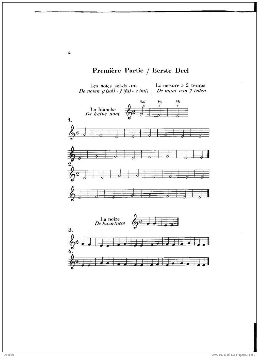 Constant Franz.Solfège En 5 Volumes.1er Volume.26pp. 1.00 Euro; - Música