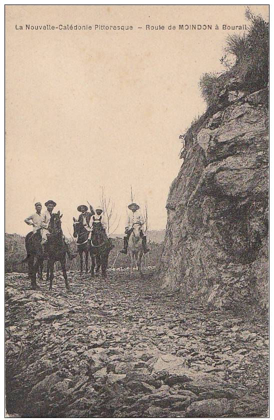 CPA Nelle CALEDONIE CAVALIERS Sur La Route De MOINDON à BOURAIL - Nouvelle Calédonie