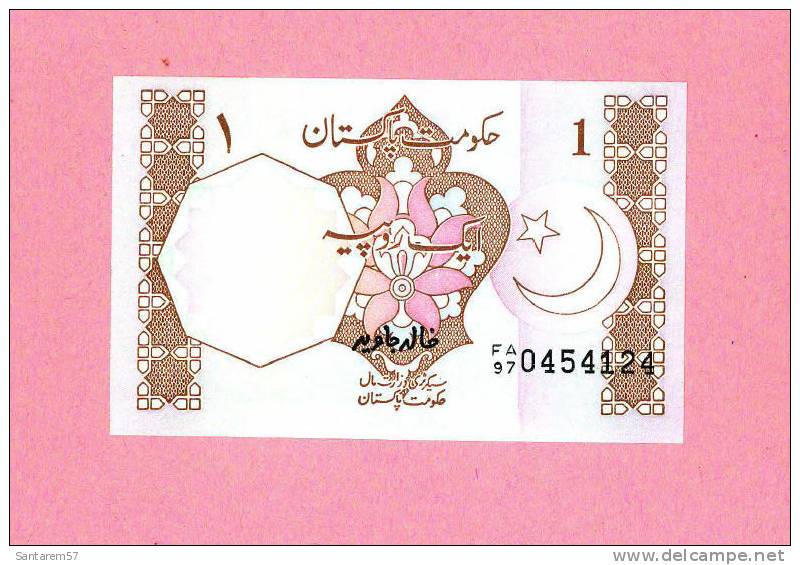 Billet De Banque Nota Banknote Bill 1 One Rupee Une Roupie Government Of PAKISTAN - Pakistan