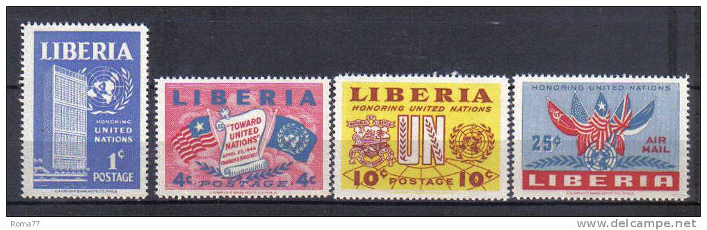 SS1962 - LIBERIA , Yvert Serie N. 315/316 + Aerea  *** - Liberia