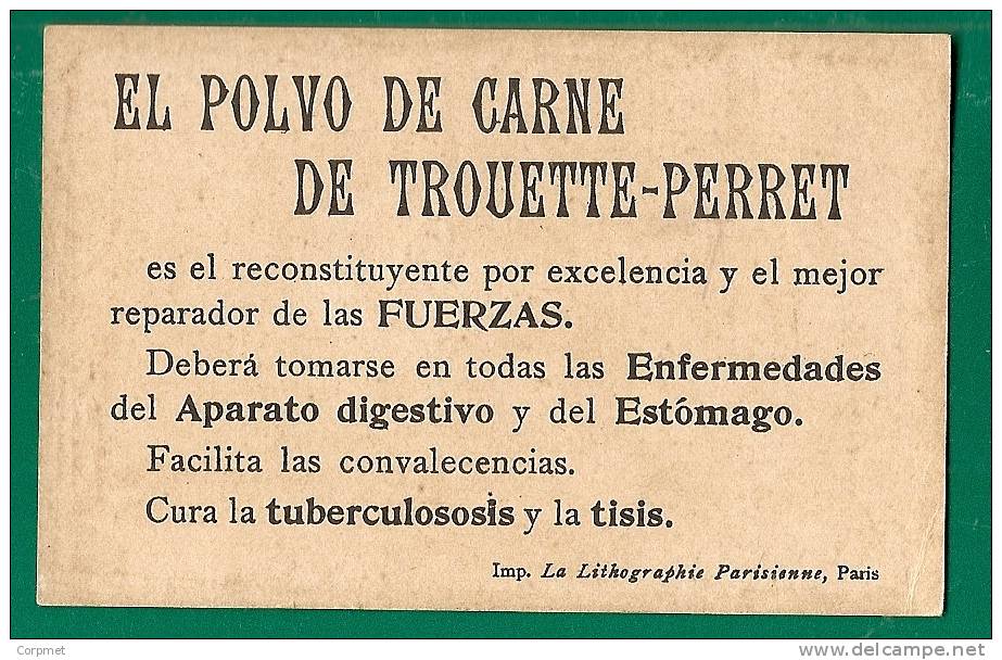 LE 1er SABLIER - TROUETTE-PERRET Advertisement  POLVO DE CARNE - Artis Historia