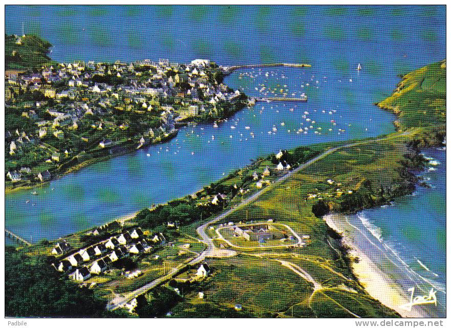Carte Postale 29. Le Conquet Les Blancs-Sablons Presqu'île De Kermorvan Vue D´avion Trés Beau Plan - Le Conquet