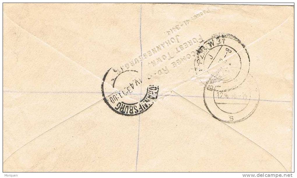 2223. Carta Aerea Certificada JOHANNESBURG  (South Africa)  1943 - Lettres & Documents