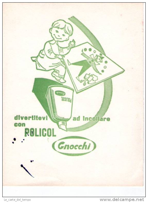 Carta Assorbente GNOCCHI - Policol Colla Anni ´30 ´40 - Cartoleria