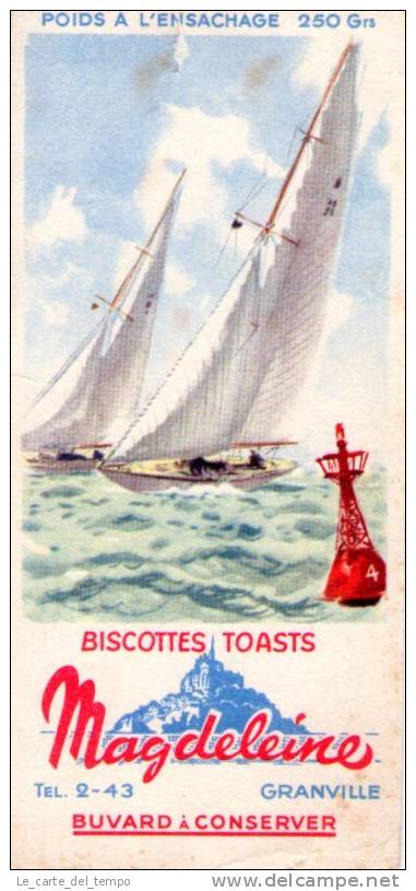 BUVARD: Biscottes Toasts Magdeleine ( Granville ) - Zwieback