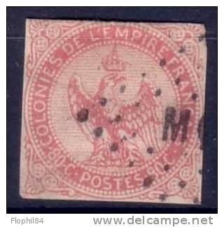 COLONIES GENERALE- AIGLE N°6 80c ROSE OBL. MARTINIQUE -COTE 70€ - COTE AVEC OBLITERATION 80€ - Eagle And Crown