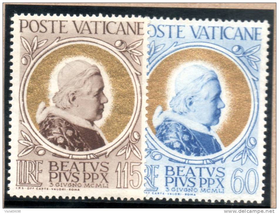 VATICAN : TP N° 165/166 ° - Unused Stamps