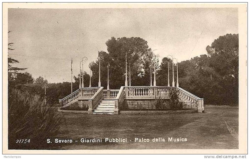 S. SEVERO  -   Giardini Pubblici  -  Palco Della Musica - San Severo
