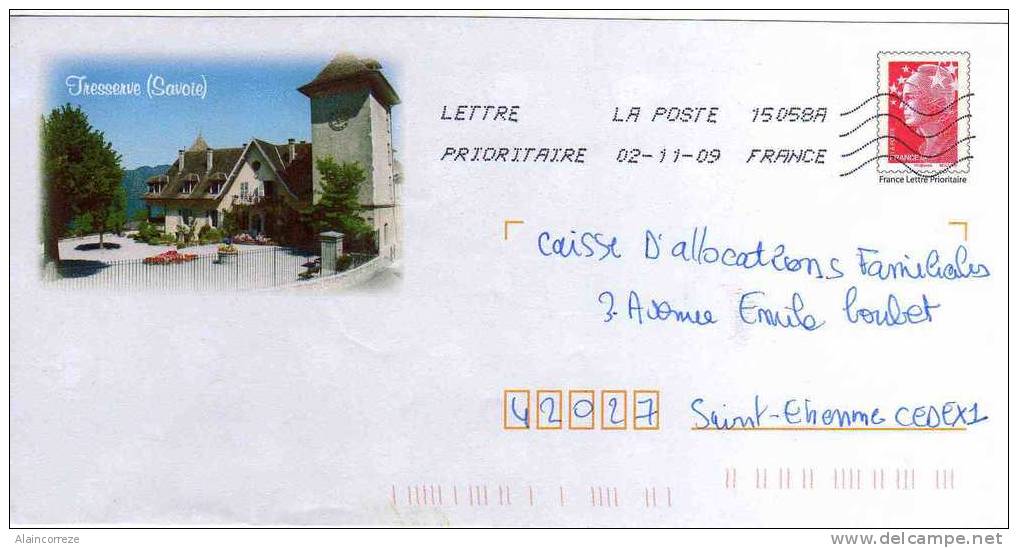 Entier Postal PAP Local Personnalisé Savoie Tresserve - PAP: Ristampa/Beaujard