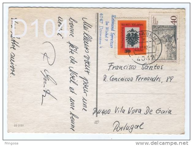 Dormagen - Used To Portugal 21.12.82 : Caixa # 7 - Storia Postale