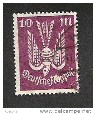 Allemagne Empire 12  Poste Aérienne Deutschland Deutschesflugpost  Michel 235 Oblitéré - Luft- Und Zeppelinpost