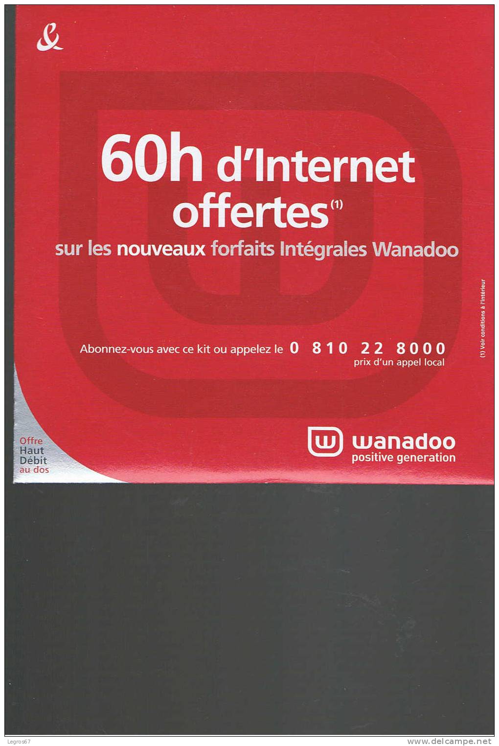 KIT INTERNET WANADOO 60 H OFFERTES - Kit Di Connessione A  Internet