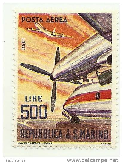 1965 - PA 149 Aereo 500 Lit.   +++++++ - Unused Stamps