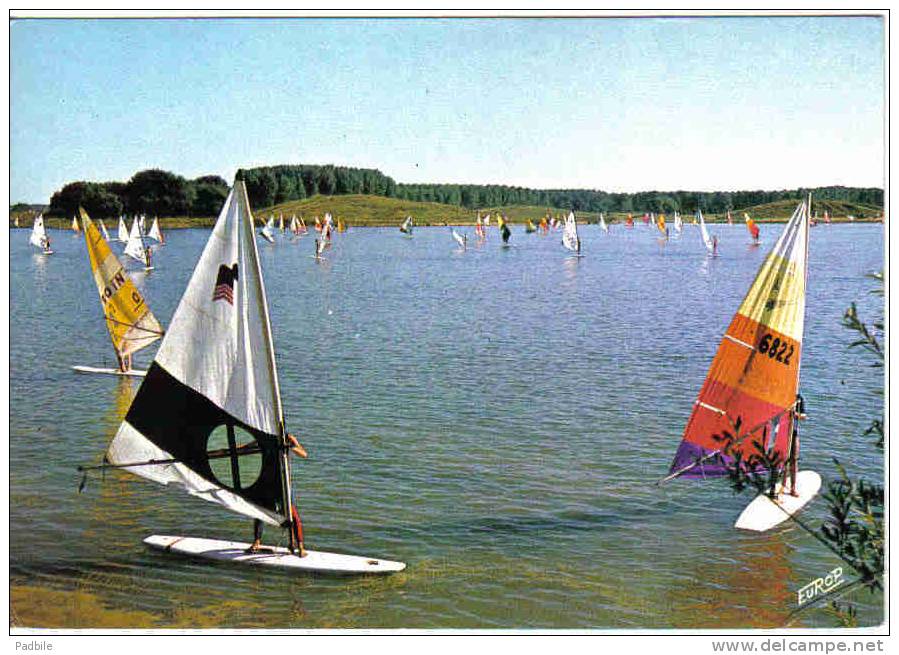 Carte Postale 59.  Villeneuve D´Ascq Concours De Planche à Voile Sur Le Lac Du Héron Trés Beau Plan - Villeneuve D'Ascq