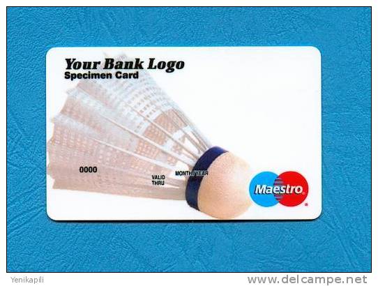 ( 2718 ) - Maestro  -  (  Specimen  Card  )  -   *** TBE ***  -  Voir Scan  - - Cartes Bancaires Jetables