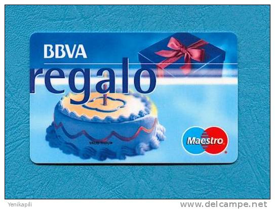 ( 2720 ) -  BBVA  Regalo - Maestro  -  (  Carte D'essai  )  -   *** TBE ***  -  Voir Scan  - - Einmalgebrauch