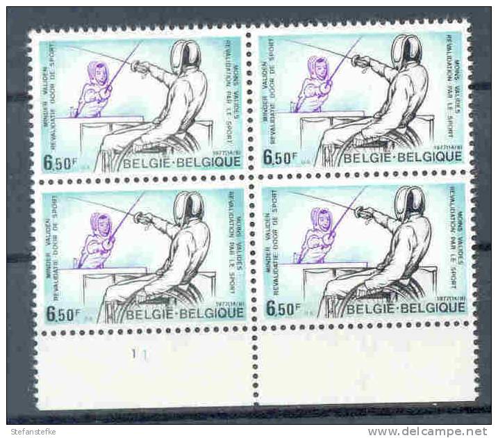 Belgie Belgique Ocb Nr :  1864 ** MNH  (zie Scan) Plaatnummer 1 - 1971-1980