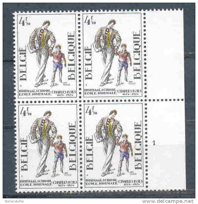 Belgie Belgique Ocb Nr :  1752 ** MNH  (zie Scan) Plaatnummer 1 - 1971-1980