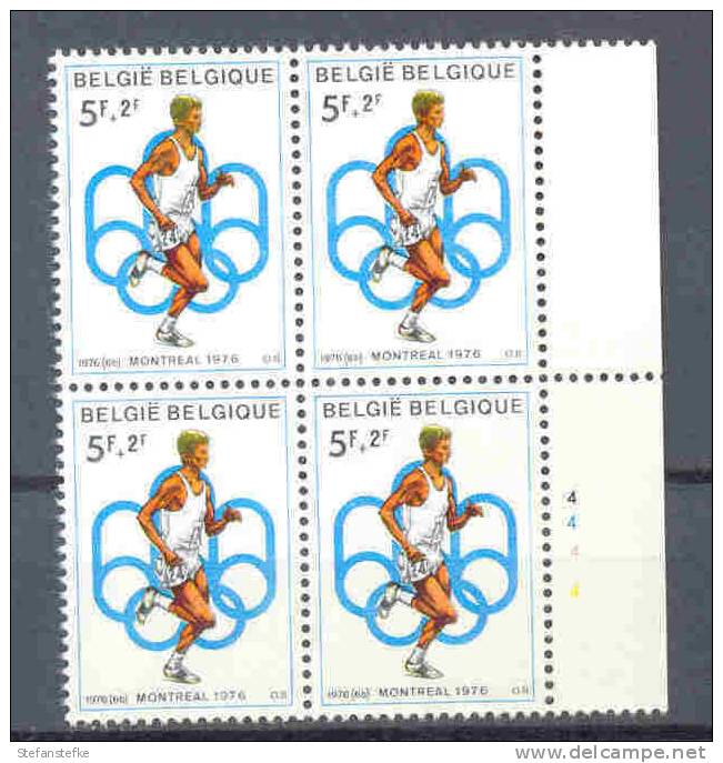 Belgie Belgique Ocb Nr :  1801 ** MNH  (zie Scan) Plaatnummer 4 - 1971-1980