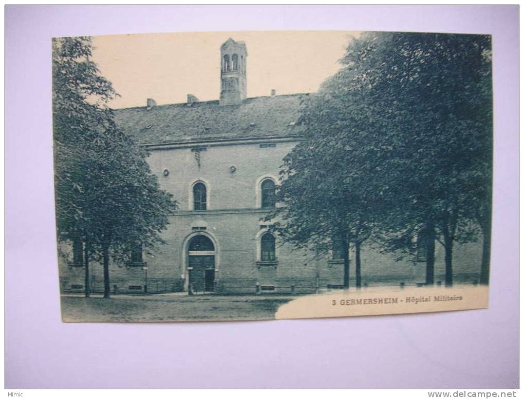 GERMERSHEIM  "Hôpital Militaire"  Datée 1926 - Germersheim