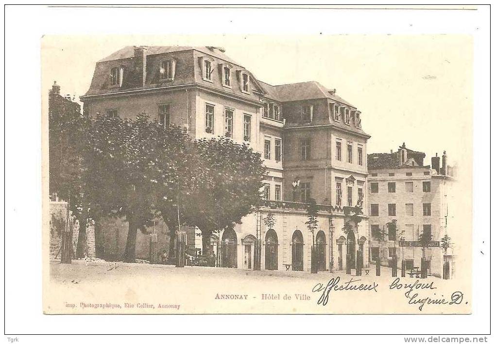 Annonay Hôtel De Ville 1904 - Annonay