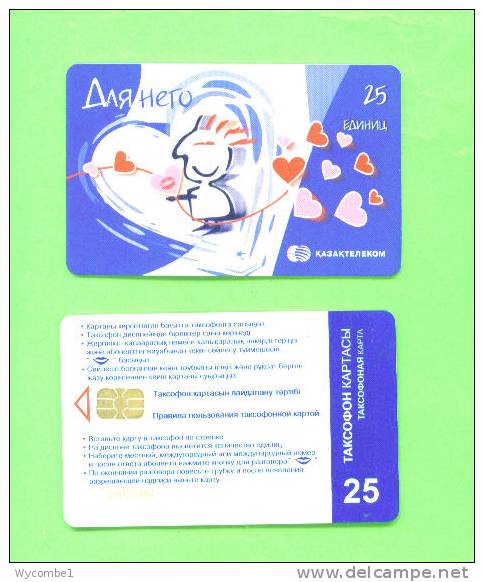 KAZAKHSTAN - Chip Phonecard/Love 25 Units - Kazachstan