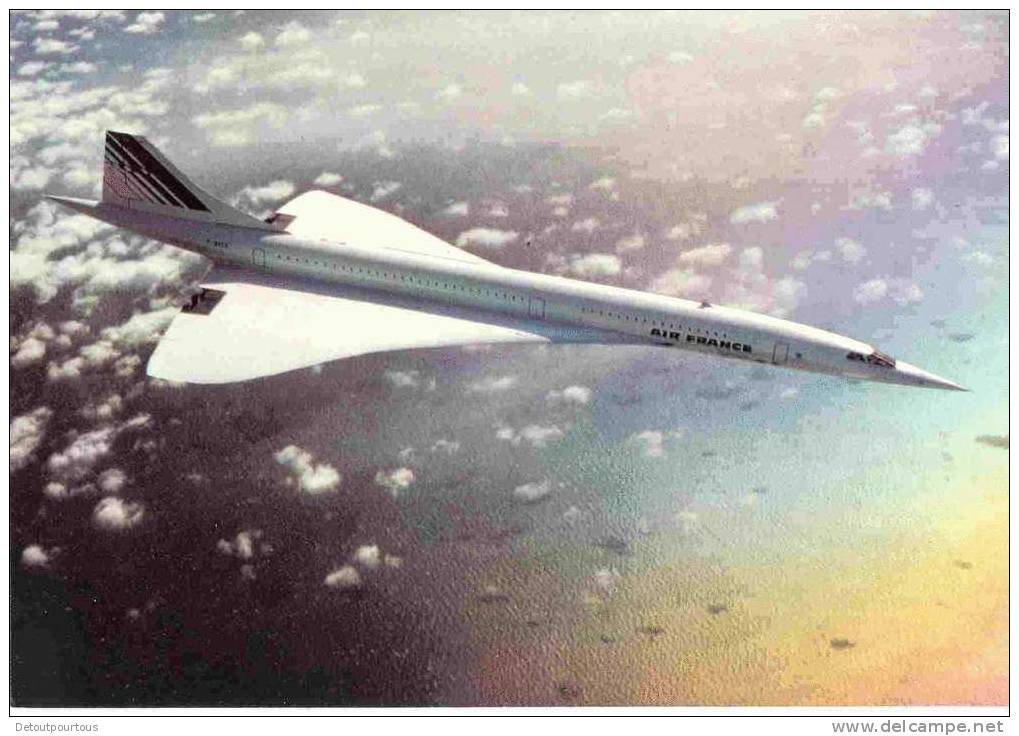 Lot 3cp Avion CONCORDE AIR FRANCE Jet Supersonique Airplane Plane Flugzeug Aereo - 1946-....: Moderne