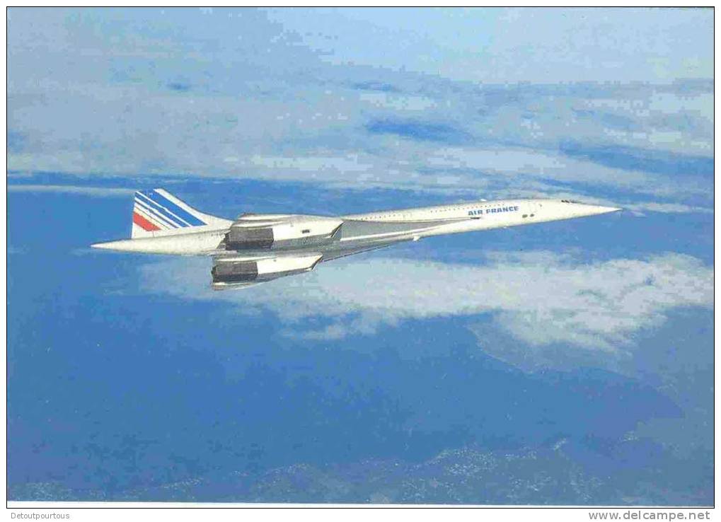 Lot 3cp Avion CONCORDE AIR FRANCE Jet Supersonique Airplane Plane Flugzeug Aereo - 1946-....: Moderne