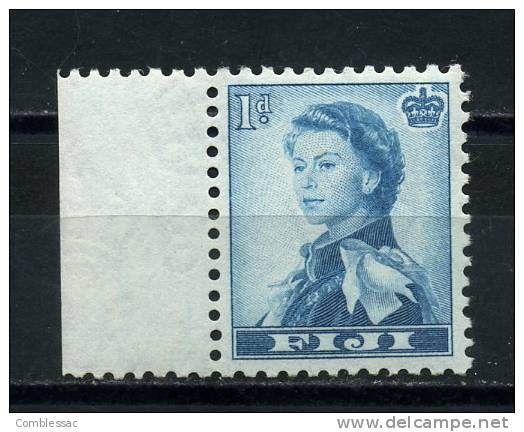 FIJI    1954   1d   Turquoise  Blue - Fidji (1970-...)