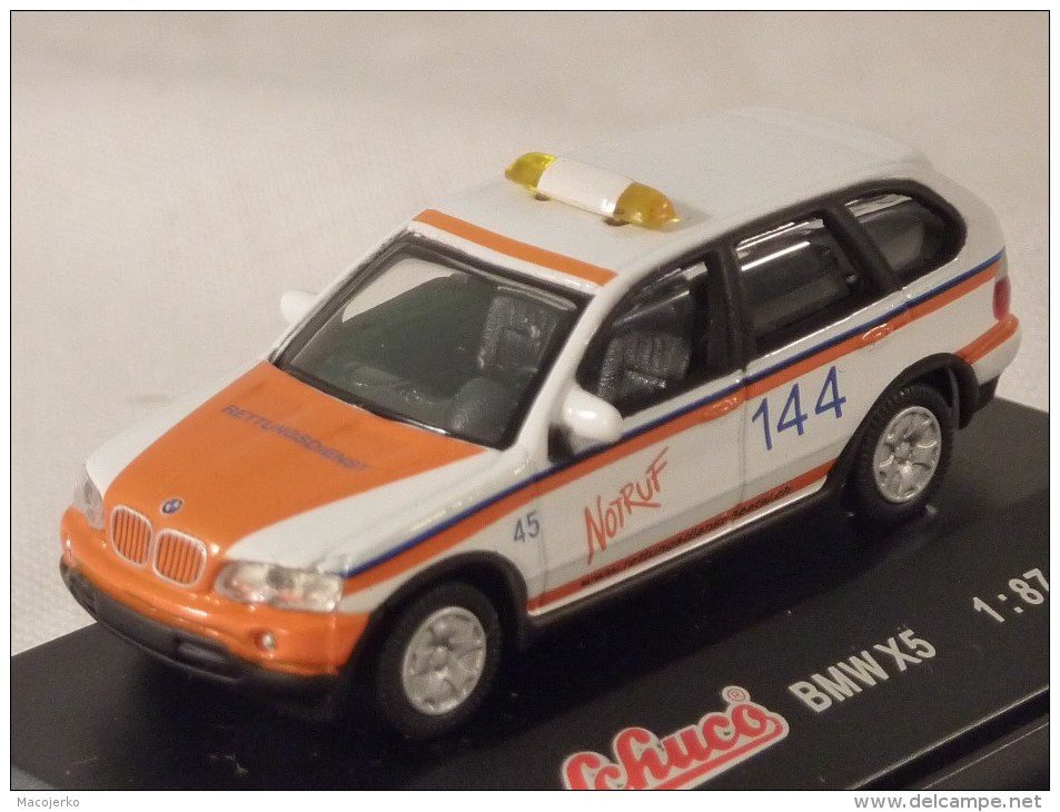 Schuco 25158, BMW X5 Notruf Luzern, 1:87 - Strassenfahrzeuge