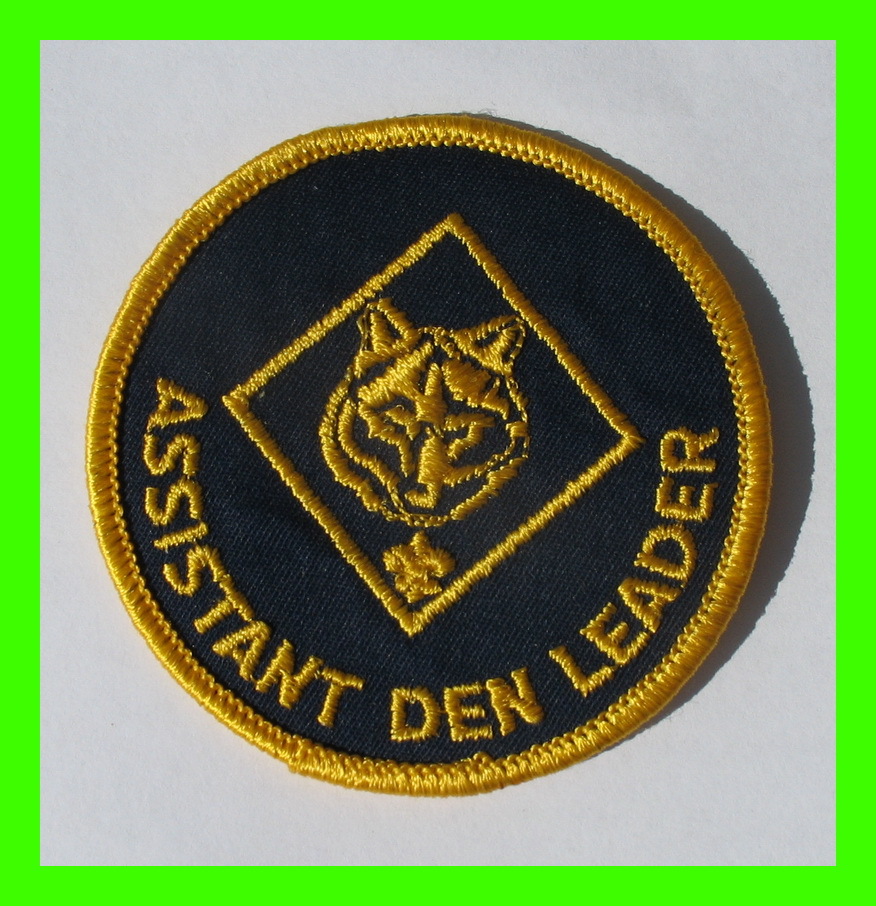 SCOUTING PATCHES - ASSISTANT DEN LEADER - POSITION PATCH - - Movimiento Scout