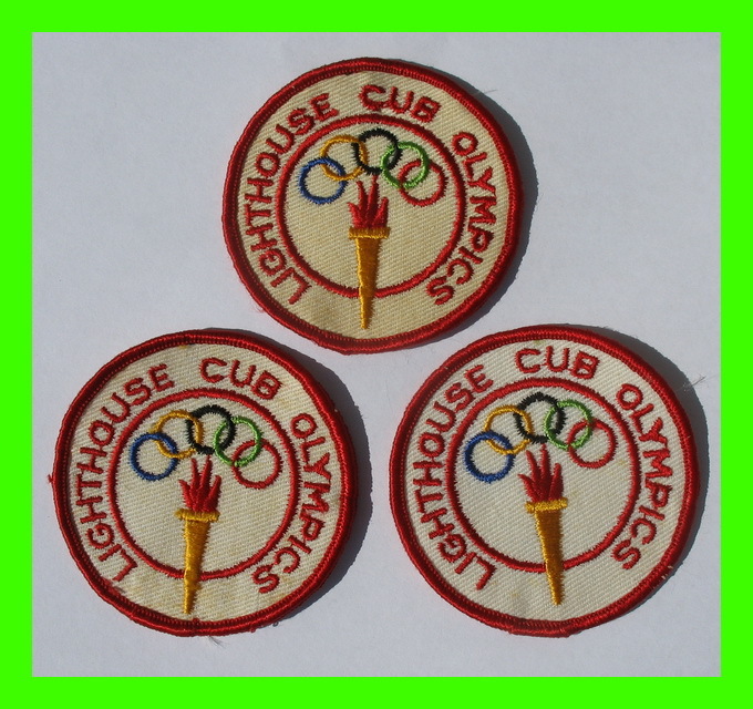SCOUTING PATCHES - 3 LIGHTHOUSE CUB OLYMPICS - - Padvinderij