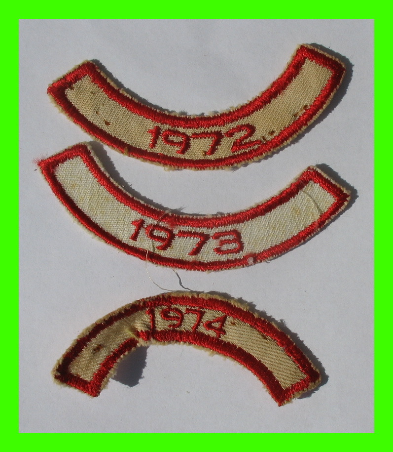 SCOUTING PATCHES - 1972 - 1973 - 1974 YEARS - - Scouting