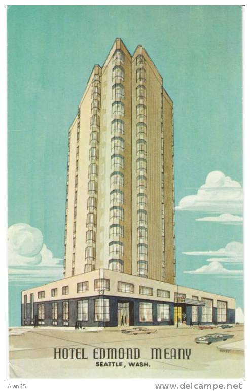 Hotel Edmond Meany, University Of Washington District Lodging, On 1960s Vintage Postcard - Seattle