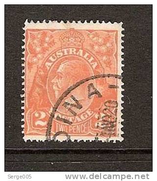 AUSTRALIE  OBLITERE * VENTE No   XD  /  20   KING George V  Simple WMK Perf. 14 - Usados