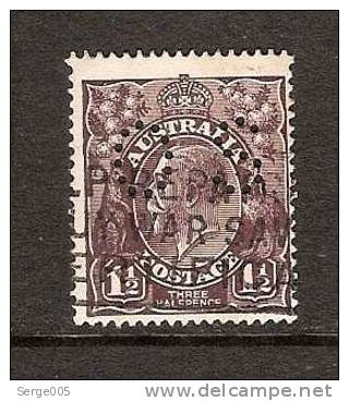 AUSTRALIE  OBLITERE * VENTE No   XD  /  29   KING George V  Simple WMK Perf. 14  OS - Used Stamps